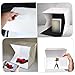 WOFASHPURET Portable LED Light Box Photography Tent 30cm with Foldable Design, Black and White Backdrops, Small Business Product Photo Studio Lighting for Jewelry and Electronics