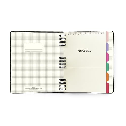 Caderno Organizador Duo Melissa Pautado & Pontado 17X24 Favo De Abelhas, Cicero
