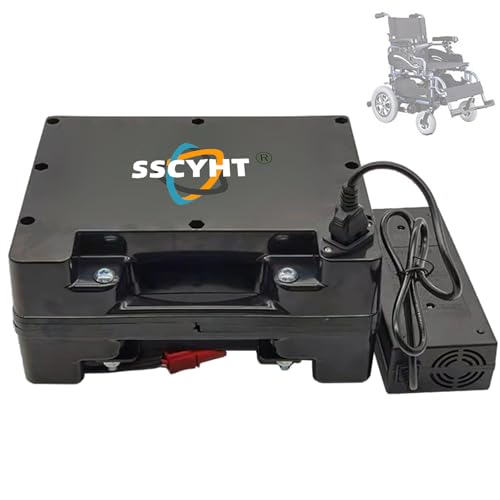 SSCYHT 24v25ah, Batería Litio Recargable 24 voltios 8Ah 10Ah 12Ah 15Ah 18Ah 20Ah 25Ah 30Ah 35Ah 40Ah para Silla de Ruedas eléctrica con Enchufe Anderson para Motor de 50-1000W