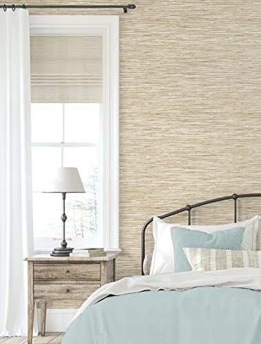 Nextwall Stacy Garcia Home Faux Grasscloth Peel And Vinyl Stick Wallpaper (Hemp) - One #TOP1