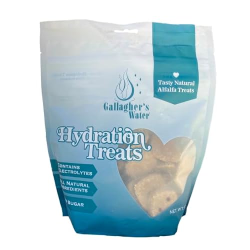 GALLAGHER’S WATER Hydration Treats for Horses. Crunchy Tasty Treats with Electrolytes. 12oz Bag