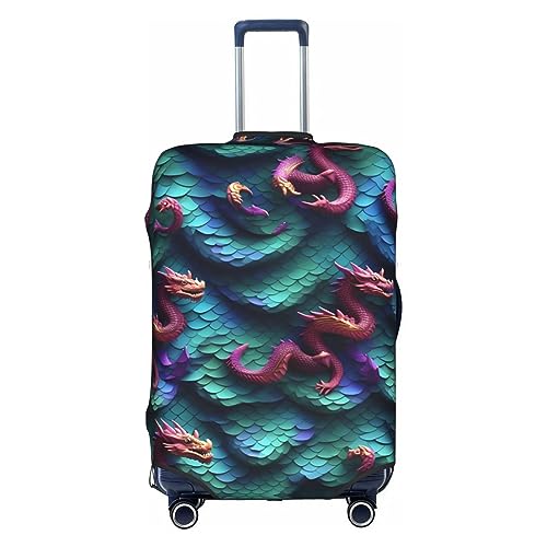 Housse de protection pour boîte de voyage contre les chocs : motif dragon 3D et Halloween