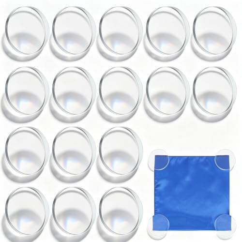 16 Pcs Glass Pattern Weights Fabric Weights for Pattern Cutting Sewing Weight Cloth Dressmaking Pattern Making and Sample Cutting for Sewing Accessories (Round 2.36 Inch)
