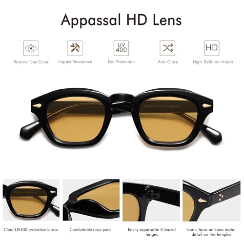 Small Retro Square Sunglasses for Women Mens Rectangle Sunnies AP3680