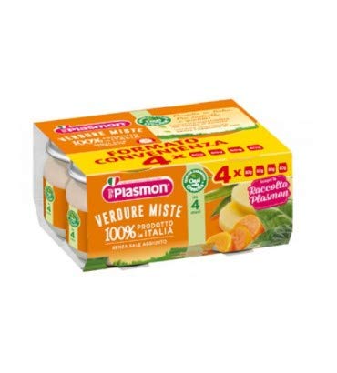 Plasmon Omogeneizzato Con Carote Patate E Zucchine 4X80G