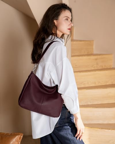 Image of befen Soft Genuine Leather Hobo Bags Purse for Women Crossbody Shoulder Bag
