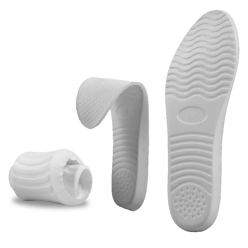 Hight Elastic Comfot Insoles Shock Absorption and Cushioning Orthotic Insoles Daily Walking Running Insole Men 7 Women 8