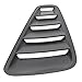 Window Louver Compatible with 2010-2014 Ford Mustang, PP Rear/Side Window Scoop Cover Sun Shade by IKON MOTORSPORTS, 2011 2012 2013