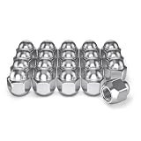 Wheel Lug Nuts- Design Change - 2009-2020 Subaru 5 White Knight M12x1.25 Factory Style Lug Nuts for Select Subaru Ascent, BRZ, Crosstrek, Forester, Impreza, Legacy, Outback, WRX. Chrome Dome Top Acorn – WN07606-20AM (20 Pack)
