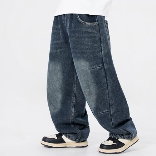 Jean baggy garçon avec coupe confortable et ample à jambes droites - 3