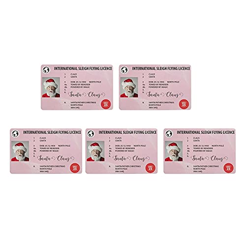 ZHIYU jultomtens förlorade körkort, jultomtens minnesdag, jullådan födelsedagskort ljud, c, Einheitsgröße