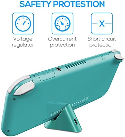 Charging Stand Compatible with Nintendo Switch Lite and Switch, FYOUNG Portable Switch Light Charging Dock Universal Mini Switch Charger - Green