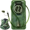 2 Pack Hydration Bladder 2 Liter/70 oz - Water Bladder Pack of 2(1 Piece Blue+1 Piece ArmyGreen) - BPA Free Hydration Pack Replacement