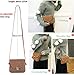LaRechor Bolso Bandolera para Mujer Pequeño con Cerradura Antirrobo, Retro Mini Bolso...