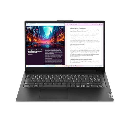 Lenovo V15 Gen 4 - Business Laptop - AMD Ryzen 5 7430U - 15.6" FHD Display - 8GB RAM - 512GB SSD Storage - Integrated AMD Radeon™ Graphics - Webcam Privacy Shutter - Business Black