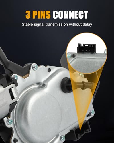 Image of ROADFAR Rear Windshield Wiper Motor Replacement for 1(E81) 2004-2011 67636921959,67637199569,6921959,7199569 Wiper Motor 3 Pins