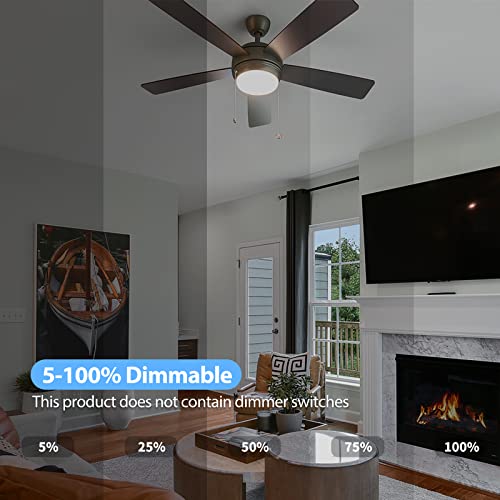 Temgin 2 Pack 5In 24W Dimmable Led Engine Retrofit Kit For Ceiling Fan Lamp Replacement With 2200Lm - Choose From 3Cct(3000K/4000K/5000K) For A Customized Lighting Experience, Etl Listed #TOP2