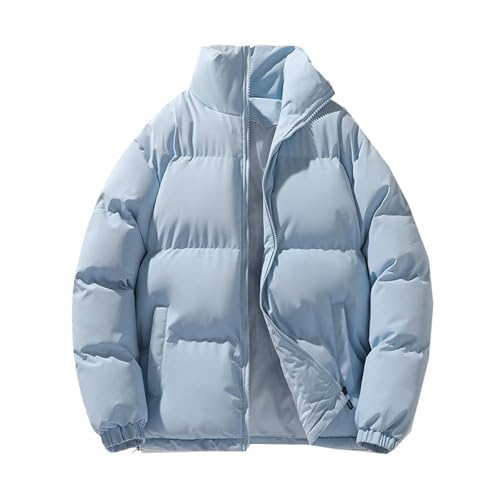 Manteau d'hiver en coton épais pour hommes veste ample col protecteur thermique