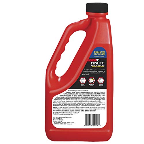 Zep 10 Minute Drain Opener Gel 64 Ounce (Case Of 1) Zhcr64Ng - Commercial Strength, Fast Acting And Safe For All Pipes #TOP1