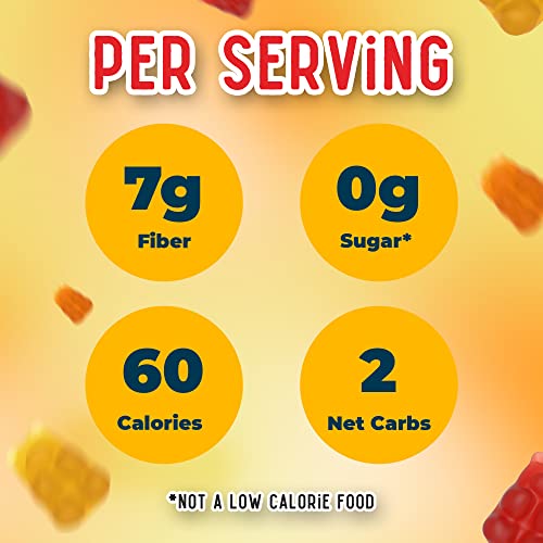 Maryruth's Sugar Free Gummy Bears Snacks | Delicious Gummies With Electrolytes & Fiber | Gummy Candy Made With Organic Ingredients | Variety Pack | Vegan | Gluten Free | Non-Gmo | Family Size | 240G #TOP4