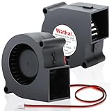 Wathai 12V DC Centrifugal Blower Fan 60mm x 28mm 2 Inch Squirrel Cage Turbo Cooling Fan High Speed for Car Amp, 3D Printer, RV Fridge, PC, Humidifier