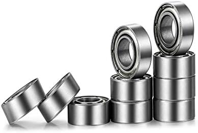 MR106-ZZ Bearing, 6 x 10 x 3mm Bearings, Both Sides Metal Shielded Ball Bearing, Pre-Lubricated with Grease MR106-ZZ Radial Ball Bearing (10 Pack)