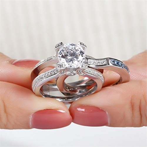 Jeulia Diamond Band Rings For Women Cz Sterling Silver Interchangeable Ring Sets Wedding Engagement Anniversary Promise Ring Bridal Sets #TOP5