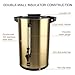 Imagen de Valgus Percolador Cafetera Café 110 tazas 16L comercial de acero inoxidable doble pared Percolador profesional de café para cena y fiesta de boda