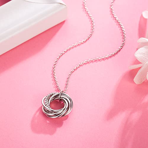 Birthday Gifts for Women, 30th 40th 50th 60th 70th 80th 90th Birthday Gifts for Women 925 Sterling Silver 3 4 5 6 7 8 9 Decades Birthday Gifts for Her Jewelry for Women3