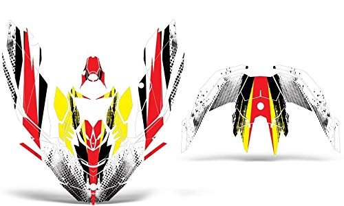 Jet Ski Graphics kit Sticker Decal Compatible with Sea-Doo Spark 3-up 2015-2018 - Bold Race