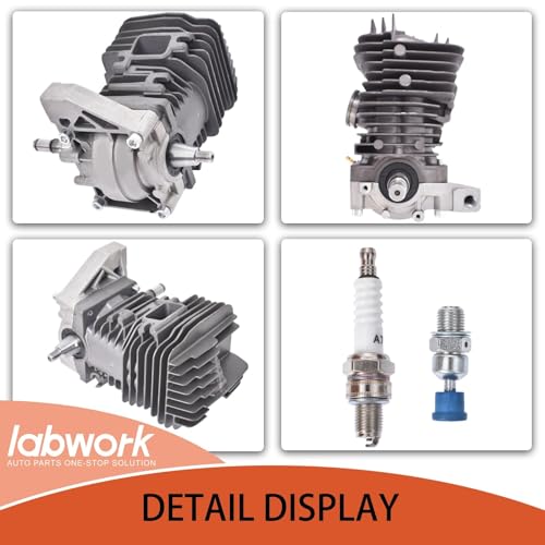 labwork 49mm Cylinder Piston kit with Spark Plug Decompression Valve Replacement for Stihl MS390 MS290 MS310 029 039 Chainsaw 11270201213 1127 020 1216 by labwork - Used condition - Image 6