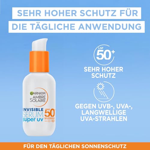 Garnier Serum mit Lichtschutzfaktor 50+, UVA- und UVB-Schutz, Für alle Hauttypen, Mit Ceramid Protect, Geeignet zur täglichen Anwendung… – Ansicht 2