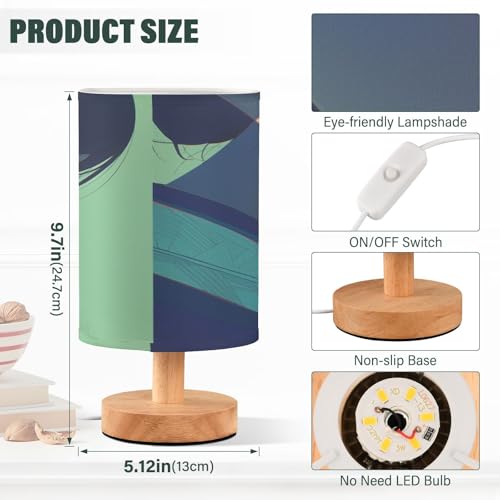 Lámpara de Mesa FRODOTGV Verde con USB para Niños miniatura 3