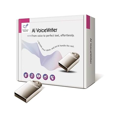 AI VoiceWriter — Speech-to-Text Transcription Solution for Win/Mac, A USB Dongle & Mobile App for Voice Recognition, AI Proofreading and Rewriting, AI Assistive Creation, Voice Typing to Applications Cover