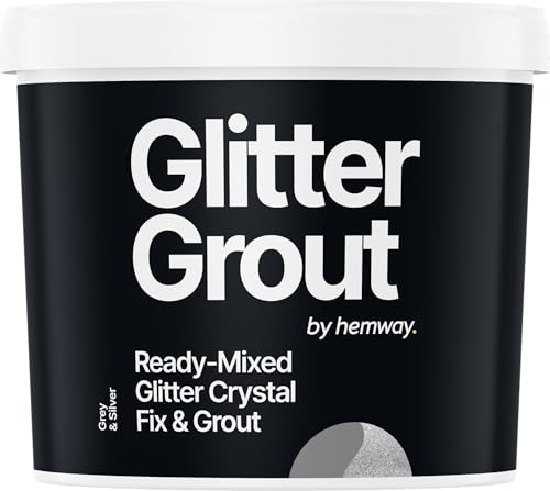 Grey Ready Mixed Glitter Crystal Fix & Grout 2.5L / 4.5KG (10lb) - Silver