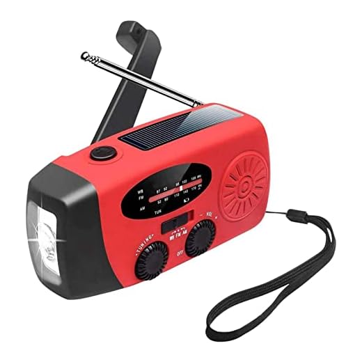 Radio Hand Cranked Portable Radio - Väder Radio med 1200mAh Power Bank for telefon Emergency Solar Wind Up Radio for utomhusaktivitet