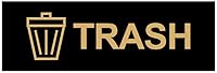 Vista 15 de Letrero básico de basura (negro) - Pequeño paquete de 1
