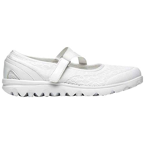 Propét Women's Travelactiv Mary Jane Fashion Sneaker, White, 7 W Us #TOP4