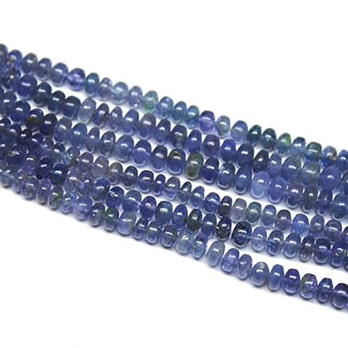Perles tanzanite naturelle 5mm 7mm pour remplacer séparateurs de bijoux