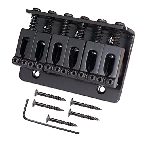 MYADDICTION A Set Top Load Concave Saddle 6 String Bridge for Ele...