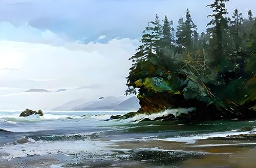 Toile Port Renfrew 58x90 cm de GerRit aux finitions d'art pour intérieur moderne