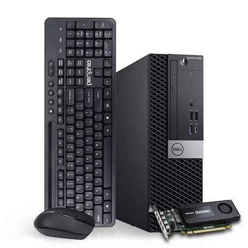 Dell Workstation PC Desktop Computer | Editing and Design | GeForce K1200 4GB GPU | Intel Core i5 | 16GB DDR4 RAM, 120GB NVMe + 500GB SDD | Wi-Fi + Bluetooth | Windows 11 Pro (Renewed)
