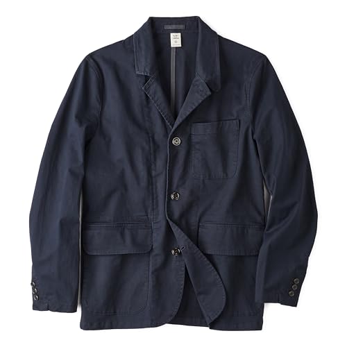 Huckberry Flint and Tinder 365 Utility Blazer, Mens Sports Coat, Casual Blazer, Dark Navy, Small