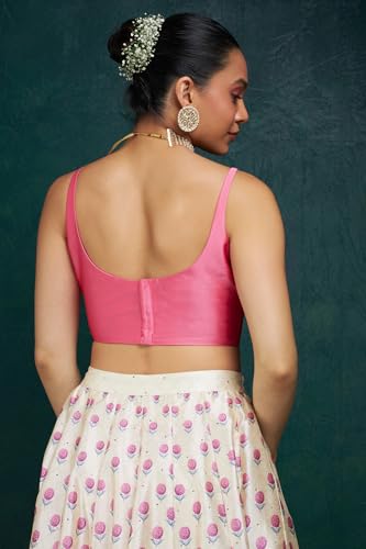 Image of Soch Womens Taffeta Solid Sleeveless Padded Blouse