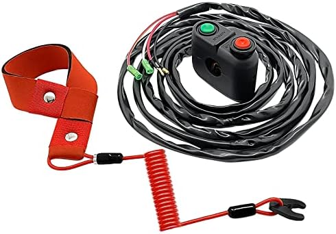 M MATI Start Stop Kill Switch Upgrade for Kawasaki 300SX 650SX JS300 JS650 1987-1993 27004-3702 27004-3717 27004-3705