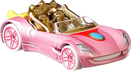 Hot Wheels Super Mario Character Car 5-Pack With Mario, Luigi, Princess Peach, Yoshi & Bowser Vehicles In 1 Set, Gift For Ages 3 Years Old & Up #TOP4