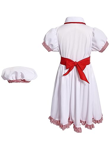Kids Chef Outfit Uniform Chef Hat Scarf Set | Boys Chef Coat | Girls Chef Dress + Apron3