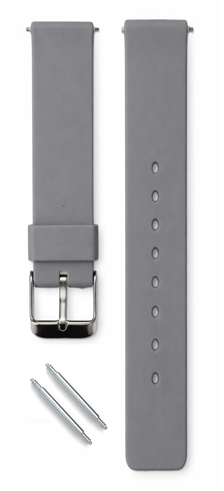 DREAMY DESIGNS 16mm Premium Soft Silicone Watch Strap | Waterproof, Sweat-Resistant, Lightweight Wristband | Skin-Friendly, Durable Replacement Band for Men & Women | Universal 16mm Watch Strap - PACK OF 1-picture-24