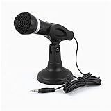 Kabellänge ca. 1,2 Meter RRYM Mikrofone Professionelles Unidirektionales Dynamisches Mikrofon Mit Halterungsclip Für Karaoke-Mikrofon-Pc-Laptop-Aufnahme