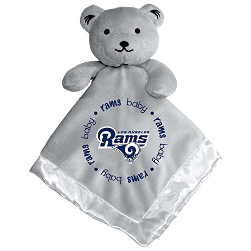 Image of Baby Fanatic NFL Baby Security Blanket Bear Snuggle Toy for Newborn Boy Girl Unisex Stuffed Animal Officially Licensed- -Los Angeles Rams